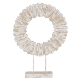Escultura Blanco Beige Madera de mango 45 x 10 x 59 cm Precio: 68.4999997. SKU: B1A8544MND
