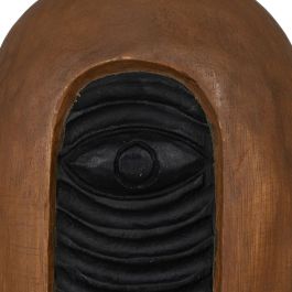 Figura Decorativa Marrón Máscara 17,5 x 10 x 50 cm