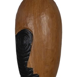 Figura Decorativa Marrón Máscara 18 x 11 x 54 cm