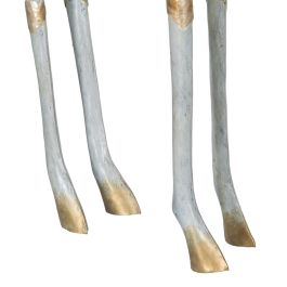 Figura Decorativa Gris Dorado Jirafa 45 x 14 x 120 cm