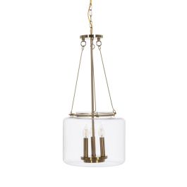 Lámpara de Techo Dorado Cristal Hierro 220-240 V 35 x 35 x 72 cm