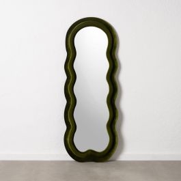 Espejo de pared Verde Franela Madera Cristal Vertical 60 x 4 x 160 cm