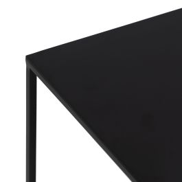 Mesita de Noche Negro Natural Hierro DMF 57 x 34 x 55 cm Mesita de Noche Negro Natural Hierro DMF 57 x 34 x 55 cm