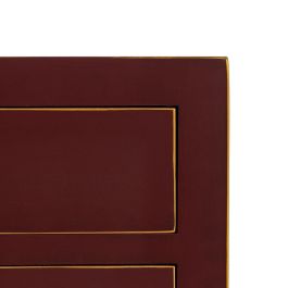Mesita de Noche ORIENT Color teja Madera de abeto Madera MDF 45 x 30 x 66 cm