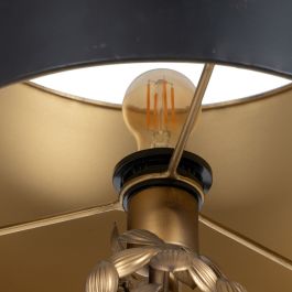 Lámpara de Pie Negro Dorado 30 x 30 x 168 cm