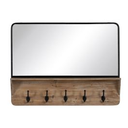 Espejo de pared Negro Beige Madera Cristal 90 x 13 x 66 cm Precio: 124.95000023. SKU: B1CXC5QN4Z
