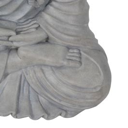 Escultura Gris Resina 46,3 x 34,5 x 61,5 cm Buda