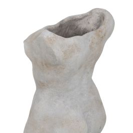 Macetero Gris Cemento Busto 19 x 13,5 x 27 cm