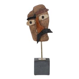 Escultura Máscara Marrón Negro 18 x 11 x 48,5 cm Precio: 58.94999968. SKU: B1B9HFD7WS