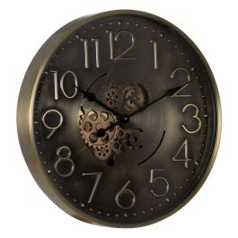 Reloj de Pared Dorado Hierro 60 x 8 x 60 cm