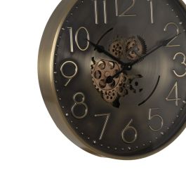 Reloj de Pared Dorado Hierro 60 x 8 x 60 cm