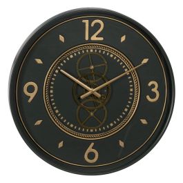 Reloj de Pared Verde Dorado Hierro 55 x 8,5 x 55 cm