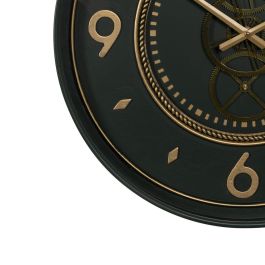 Reloj de Pared Verde Dorado Hierro 55 x 8,5 x 55 cm
