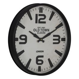 Reloj de Pared Blanco Negro Hierro 46 x 46 x 6 cm