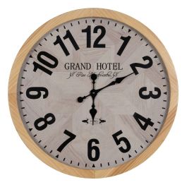 Reloj de Pared Blanco Natural Madera Cristal 76 x 76 x 6 cm Precio: 94.94999954. SKU: B18WJLVNHL