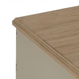 Cajonera Crema Natural Madera de abeto Madera MDF 80 x 38 x 73 cm