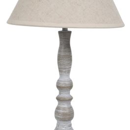 Lámpara de mesa Beige Gris 60 W 220-240 V 20 x 20 x 34 cm