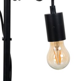 Lámpara de mesa Negro Beige Madera Hierro 220 -240 V 16 x 13 x 52 cm