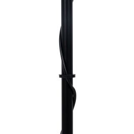 Lámpara de Pie Negro Beige Madera Hierro 26 x 26 x 149 cm
