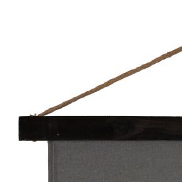 Decoración de Pared Tapiz Negro Taupé Cáñamo Madera de abeto Tejido 124 x 1,7 x 86 cm