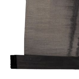 Decoración de Pared Tapiz Negro Taupé Cáñamo Madera de abeto Tejido 124 x 1,7 x 86 cm