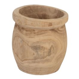 Set de Maceteros Natural Madera de Paulonia 43 x 43 x 44 cm (3 Unidades)