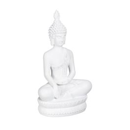 Figura Decorativa Blanco Buda 19,2 x 12 x 32,5 cm