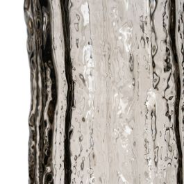 Jarrón Gris Cristal 10 x 10 x 25,5 cm