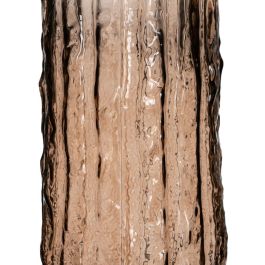 Jarrón Marrón Cristal 12 x 12 x 30,5 cm