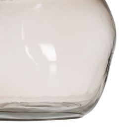 Jarrón Taupé Cristal 18 x 18 x 14,5 cm