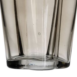 Jarrón Gris Cristal 15,5 x 15 x 25 cm