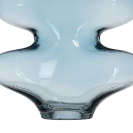 Jarrón Azul Cristal 18 x 7,5 x 21,5 cm