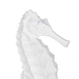 Figura Decorativa Blanco Caballito de Mar 11 x 9 x 31 cm