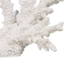 Figura Decorativa Blanco Resina Coral 34 X 13 X 27 CM