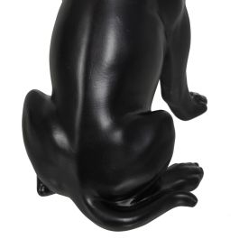 Figura Decorativa Negro Dorado Perro 17 x 11,7 x 25,5 cm