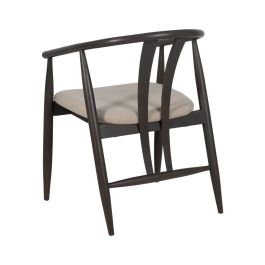 Silla de Comedor Negro Beige 56,5 x 57 x 76 cm