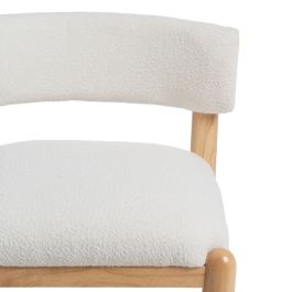 Sillón Blanco Natural Poliuretano Madera de caucho 62 x 62 x 71 cm