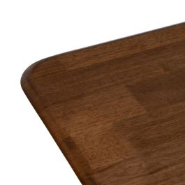 Mesa de Comedor LAGOM Negro Natural Hierro Madera de caucho 180 x 80 x 76 cm