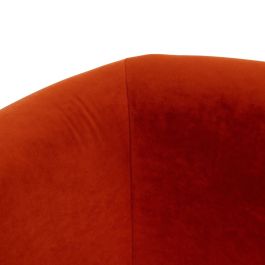 Sillón Rojo Natural Madera de caucho Foam Tejido 82 x 77 x 74 cm