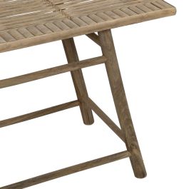 Mesa auxiliar Natural Bambú 60 x 32 x 41 cm 42 x 21,5 x 32 cm 2 Piezas (2 Unidades)