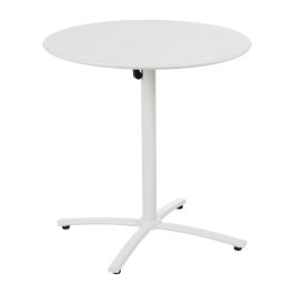 Mesa Auxiliar Plegable Blanco 70 x 70 x 72 cm