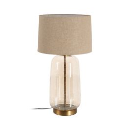 Lámpara de mesa Dorado Lino Metal Cristal 60 W 220-240 V 43 x 43 x 79 cm Precio: 187.68999942. SKU: B1HYJXDLL4