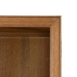 Vitrina MARIGNI Negro Natural Cristal Hierro Madera MDF 84,5 x 42,5 x 198 cm