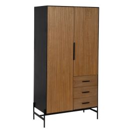 Aparador ORLEANS Negro Natural Hierro Madera MDF 104 x 53 x 203 cm Precio: 1097.49999953. SKU: B1F3Z5ADWG