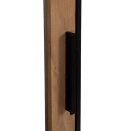 Vitrina ORLEANS Negro Natural Cristal Hierro Madera MDF 61 x 40 x 196 cm