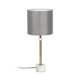 Lámpara de mesa Blanco Gris Dorado Mármol Hierro 40 W 25 x 25 x 61 cm