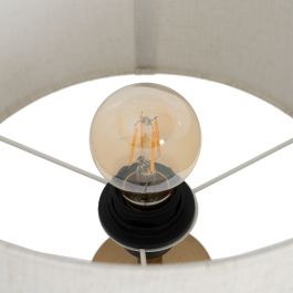 Lámpara de mesa Beige Crema Dorado Cerámica Hierro 40 W 30 x 30 x 58 cm