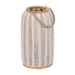 Farol Beige Natural Bambú Cristal 25 x 25 x 45 cm Precio: 31.50000018. SKU: B1HQDWHXF9