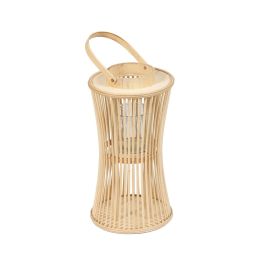 Farol Natural Bambú Cristal 16 x 16 x 40 cm Precio: 26.1238996975. SKU: B1EBXZE38Y