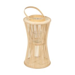 Farol Natural Bambú Cristal 20 x 20 x 50 cm Precio: 31.3995000121. SKU: B14H5ABCWG